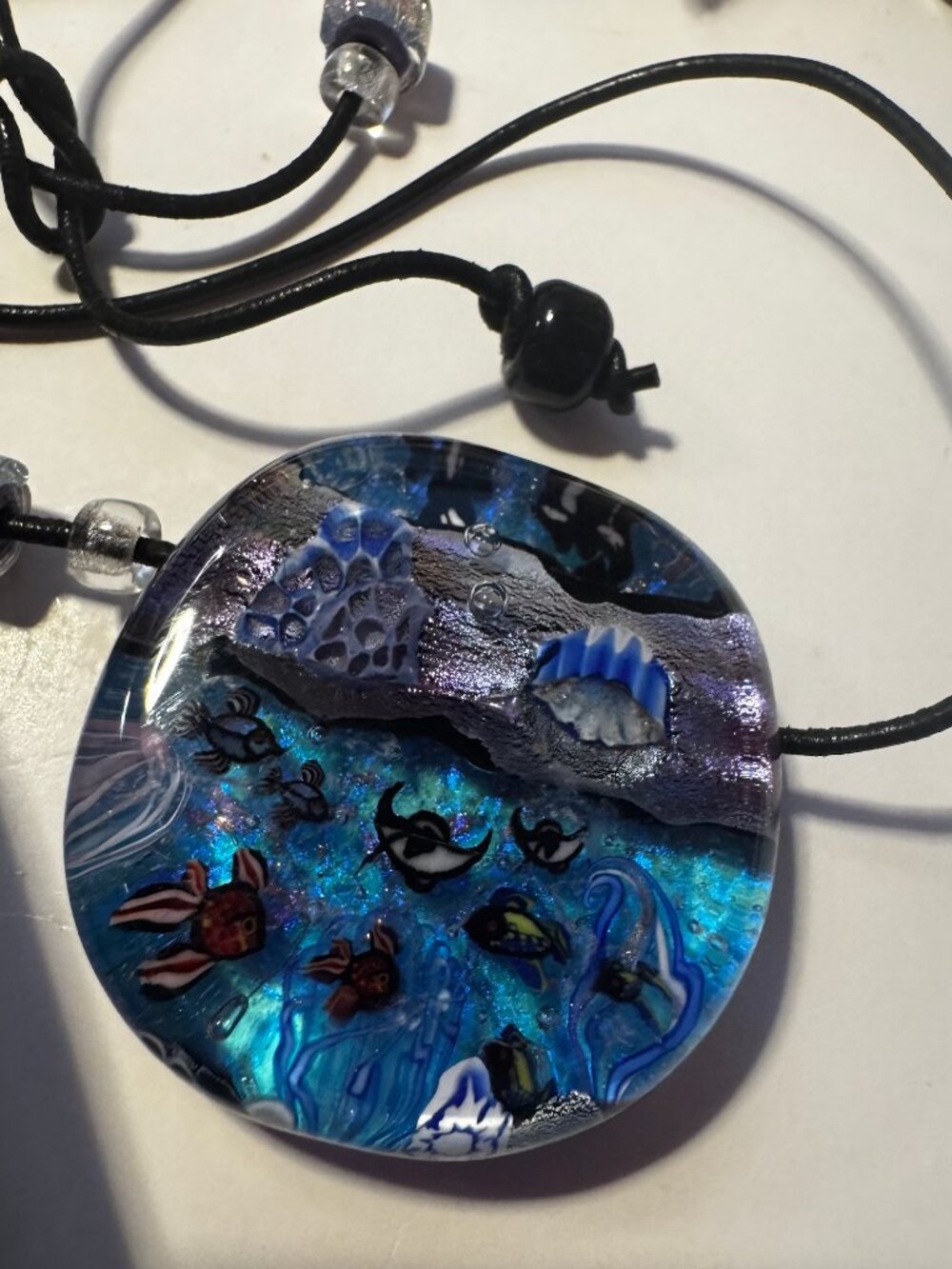 Fish Tank Aquarium Glass Necklace